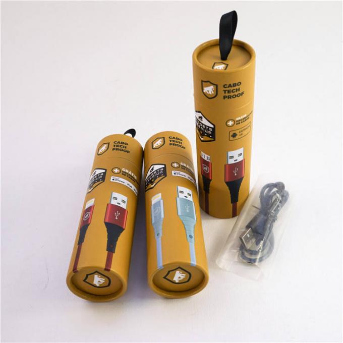 Высококачественная напечатанная творческая трубка бумаги Kraft круга упаковывая для упаковки еды