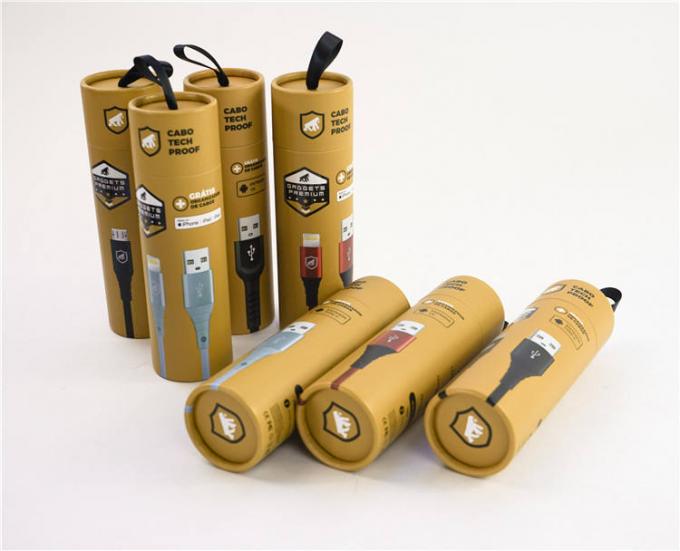 Высококачественная напечатанная творческая трубка бумаги Kraft круга упаковывая для упаковки еды