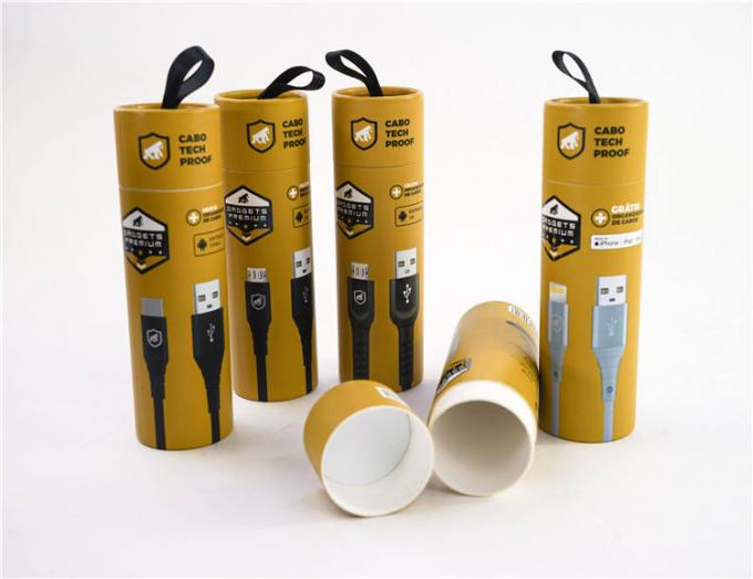 Высококачественная напечатанная творческая трубка бумаги Kraft круга упаковывая для упаковки еды