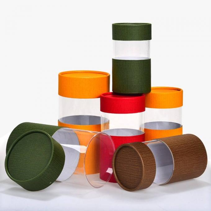 Картонная коробка волдыря с ясным окном, подарочными коробками окна ODM горячими штемпелюя 4