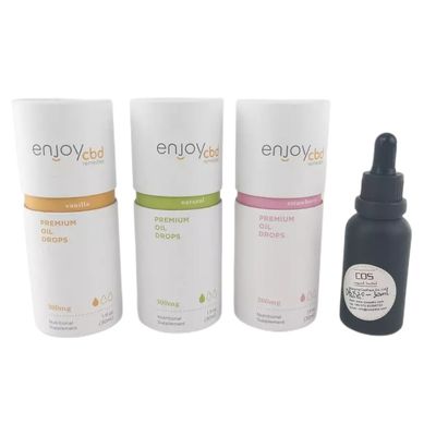 Бумажная туба, упаковывающая для 30-мл эфирного масла, бумажный контейнер для косметики