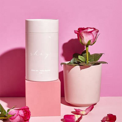 Выбитая косметическая бумажная трубка упаковывая, коробки CMKY изготовленные на заказ косметические упаковывая