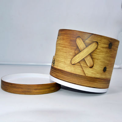 Контейнер бумажного цилиндра чая еды напечатанный шоколадом с окном