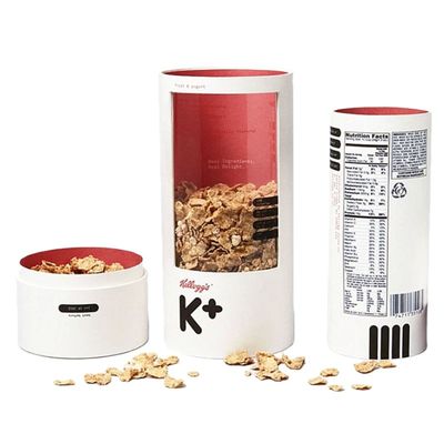 Бумажная трубка для пищевых продуктов с круглым окном с прозрачным окном для упаковки пищевых продуктов