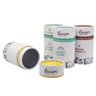 Чайная трубка Упаковка Алюминиевая фольга Круглые контейнеры для пищевых продуктов Конфеты Шоколадная упаковка