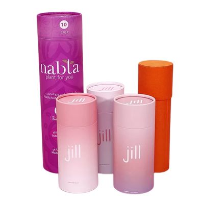 Коробка цилиндра губной помады упаковывая бумажная, контейнеры косметики КМИК Эко дружелюбные