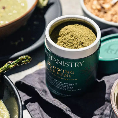 Подгонянный биоразлагаемый цилиндр картона тубы порошка еды бронзируя для рассыпной упаковки чая