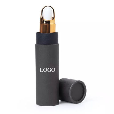 Черная трубка бутылки эфирного масла Kraft упаковывая изготовленный на заказ логотип напечатала