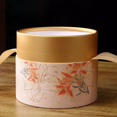 Custom Elegant Tube Box с лентой Подарочная упаковка Box Wedding Candy Packaging Tube