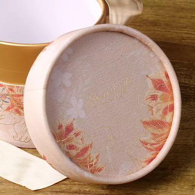 Custom Elegant Tube Box с лентой Подарочная упаковка Box Wedding Candy Packaging Tube