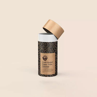Цилиндр кофейного зерна упаковывая вокруг бумажного контейнера Biodegradable опорожняет