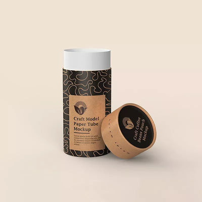 Цилиндр кофейного зерна упаковывая вокруг бумажного контейнера Biodegradable опорожняет