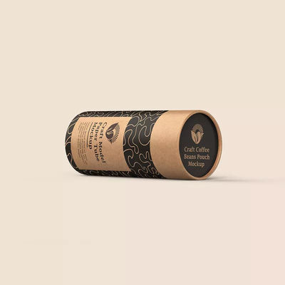 Цилиндр кофейного зерна упаковывая вокруг бумажного контейнера Biodegradable опорожняет