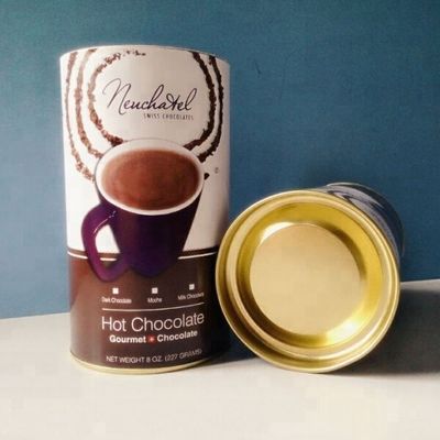 Воздухонепроницаемые бумажные составные консервные банки, контейнеры цилиндра картона 63mm